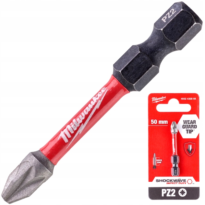 

Bit shockwave PZ2 50 mm 1 szt milwaukee 4932430865