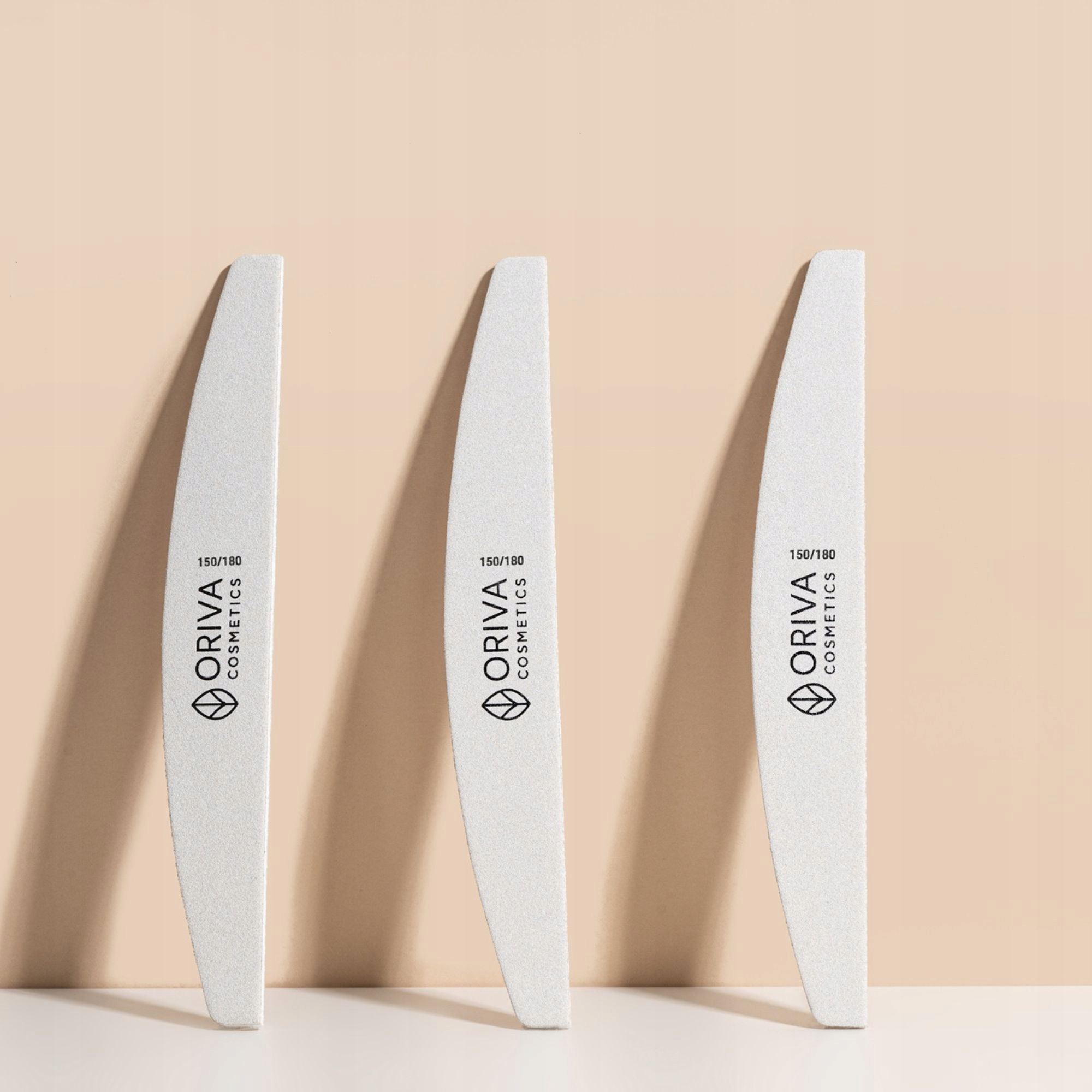 Sada 100 ks pilníků Oriva Premium půlměsíc (loďka) Slim 150/180