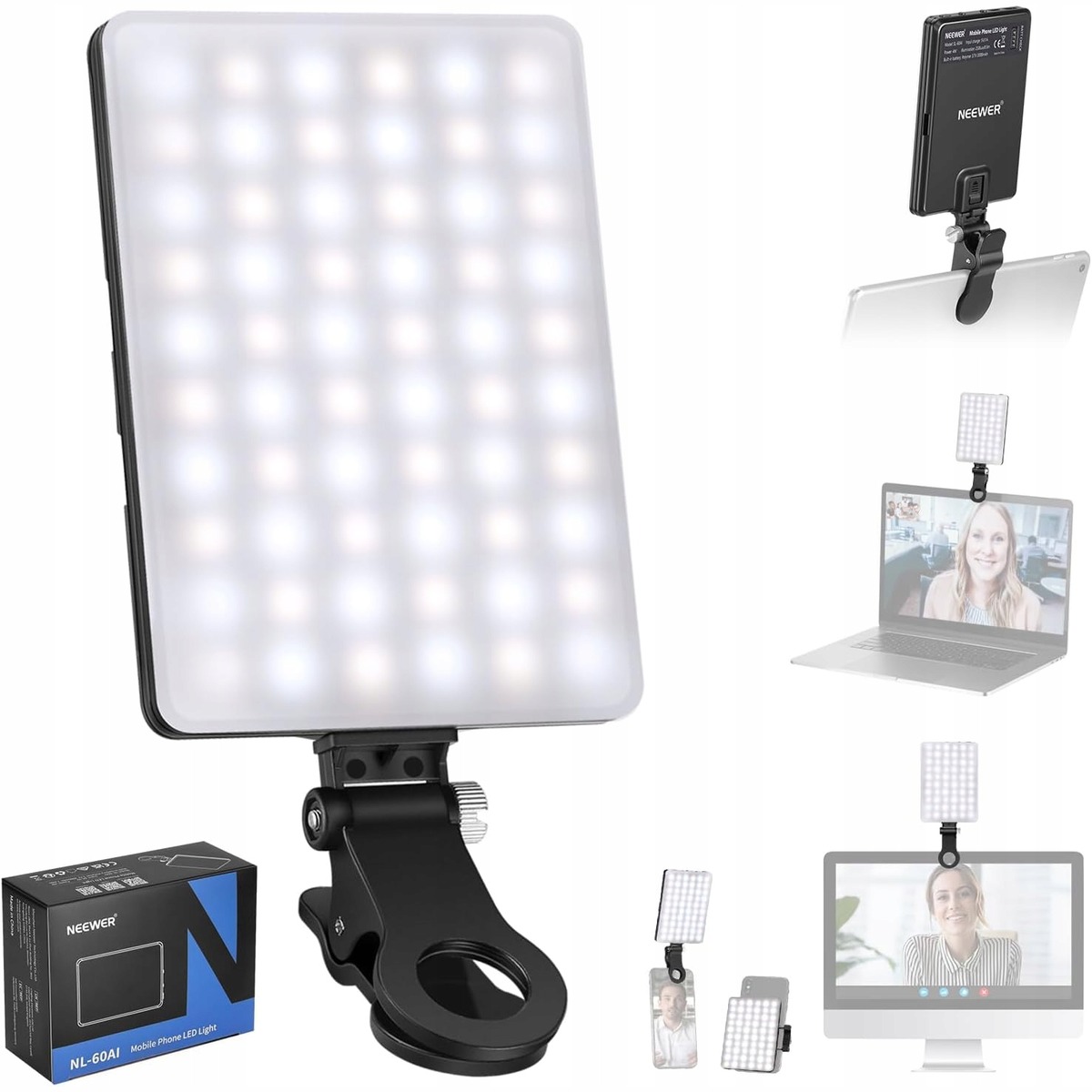 Lampa Led Neewer NL-60AI do Telefonu Laptopa Usb-c 3 Tryby