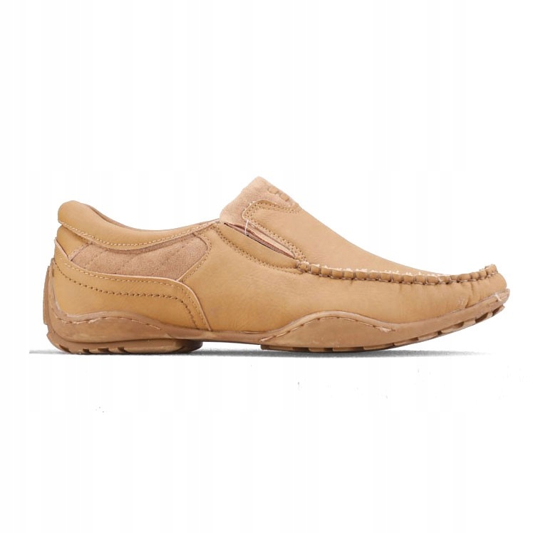 

Mokasyny dziecięce camelowe wsuwane ekoskóra