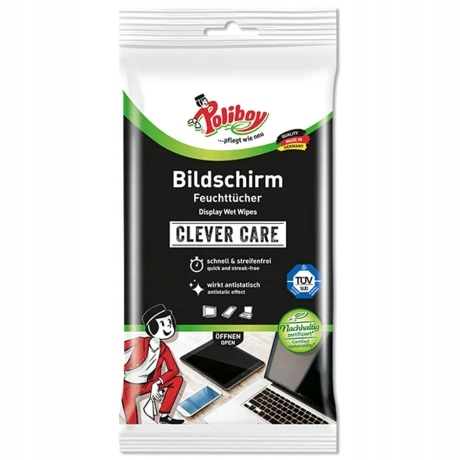 Levně 5 x Poliboy, Ubrousky na čištění obrazovky, 30 kusů