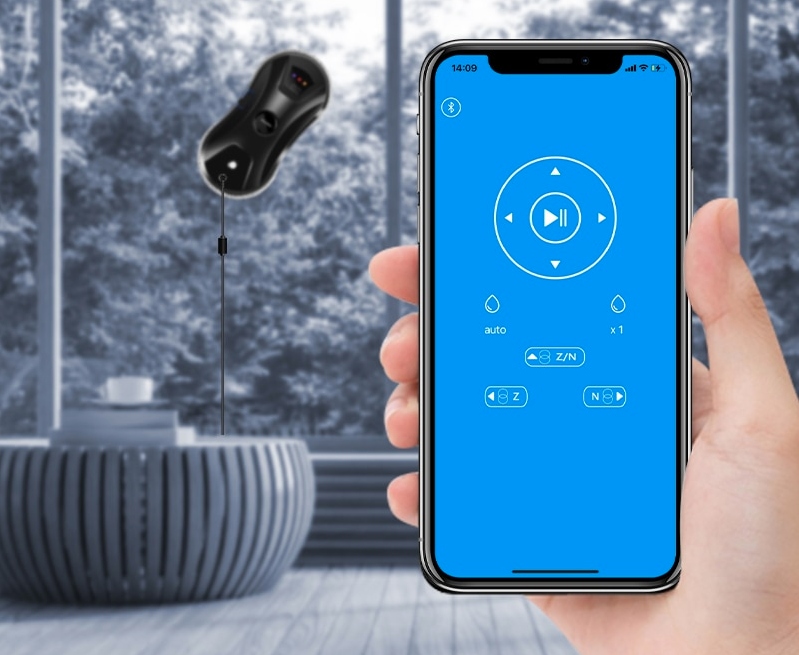 INTELIGENTY ROBOT DO MYCIA SZYB OKNA LUSTRA PODŁÓG Czujniki krawędzi zbliżeniowy