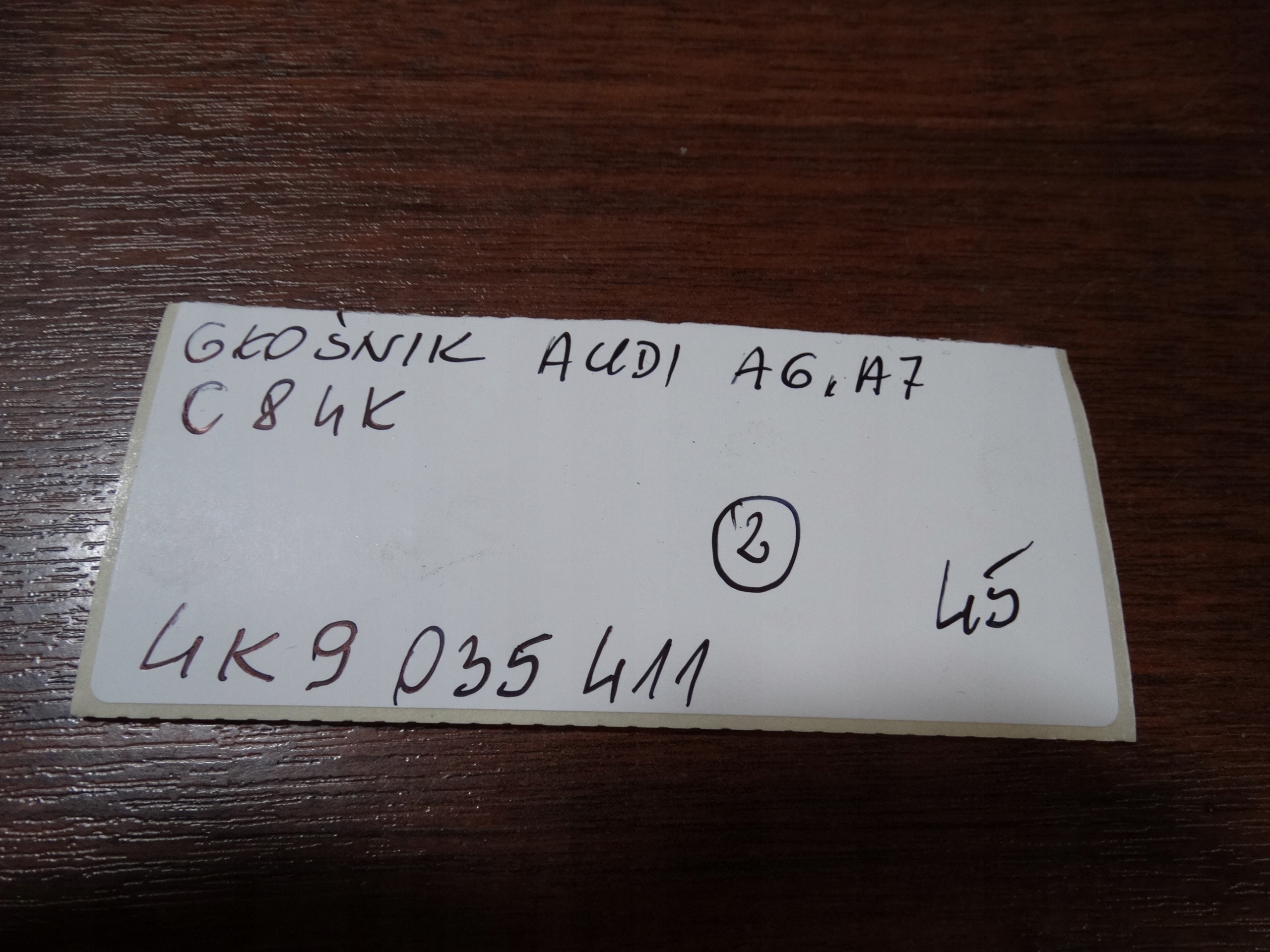 IDEALNY hangszóró AUDI A6 A7 C8 4K 1 9