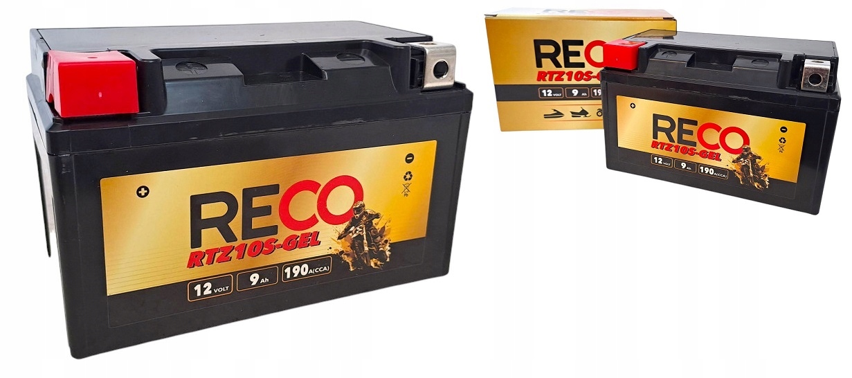 Akumulator Motocyklowy Reco RTZ10S-GEL 12V 9Ah 190A