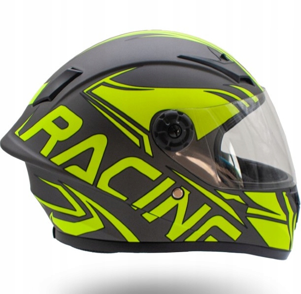 Xtr Kask 506 motorowy (do mini cross lub quad) z szybką L 51-52 cm, Limonka