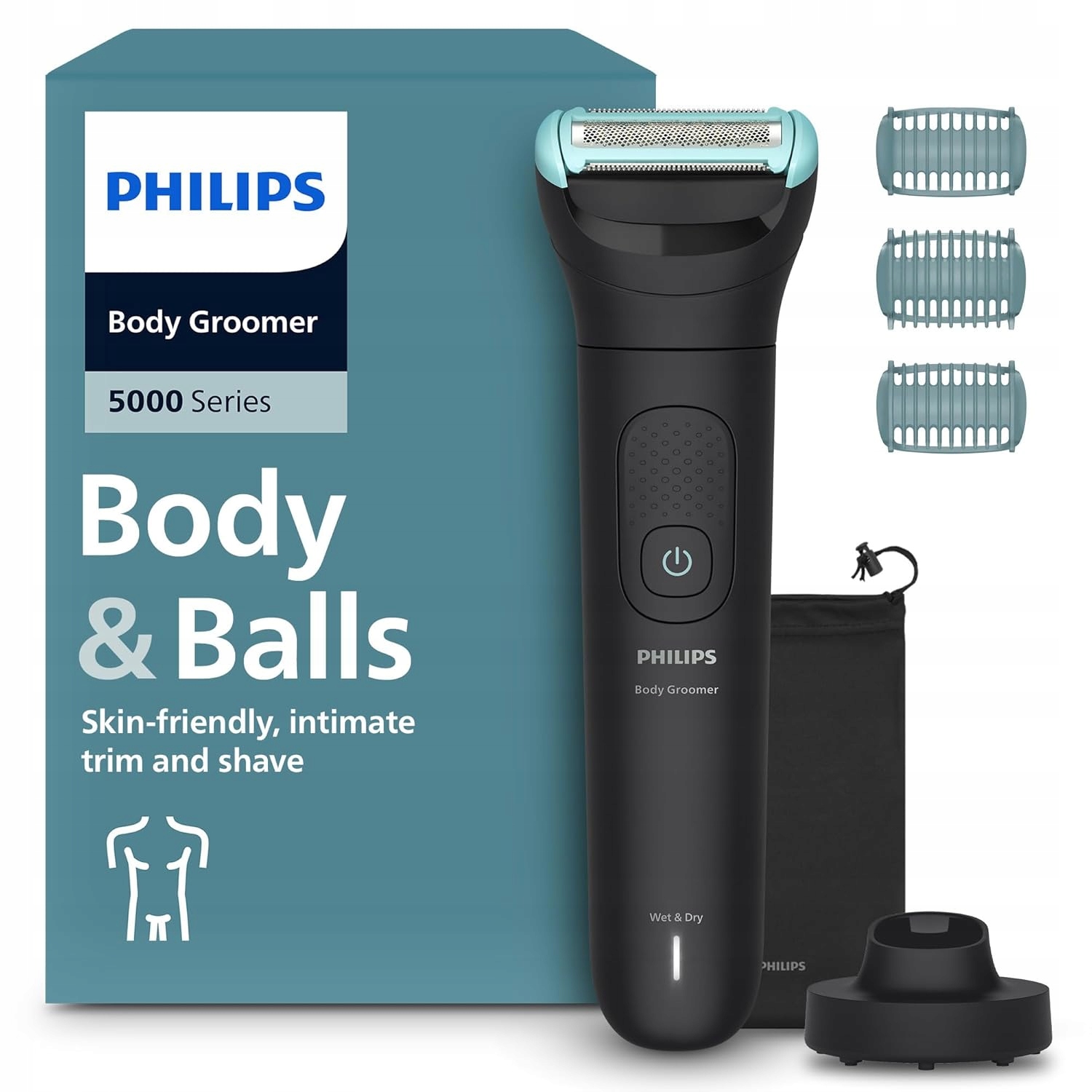 Trymer Golarka do ciała męska Bodygroom seria 3000 Philips BG5485/30