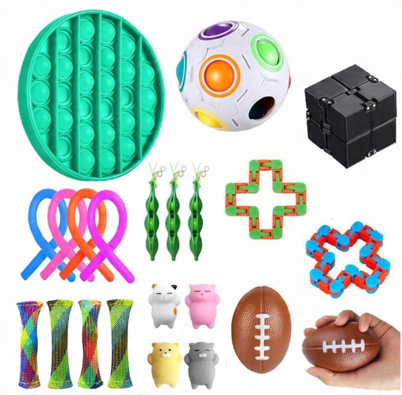 

Zestaw Zabawek Antystresowych Fidget Toys Bubble