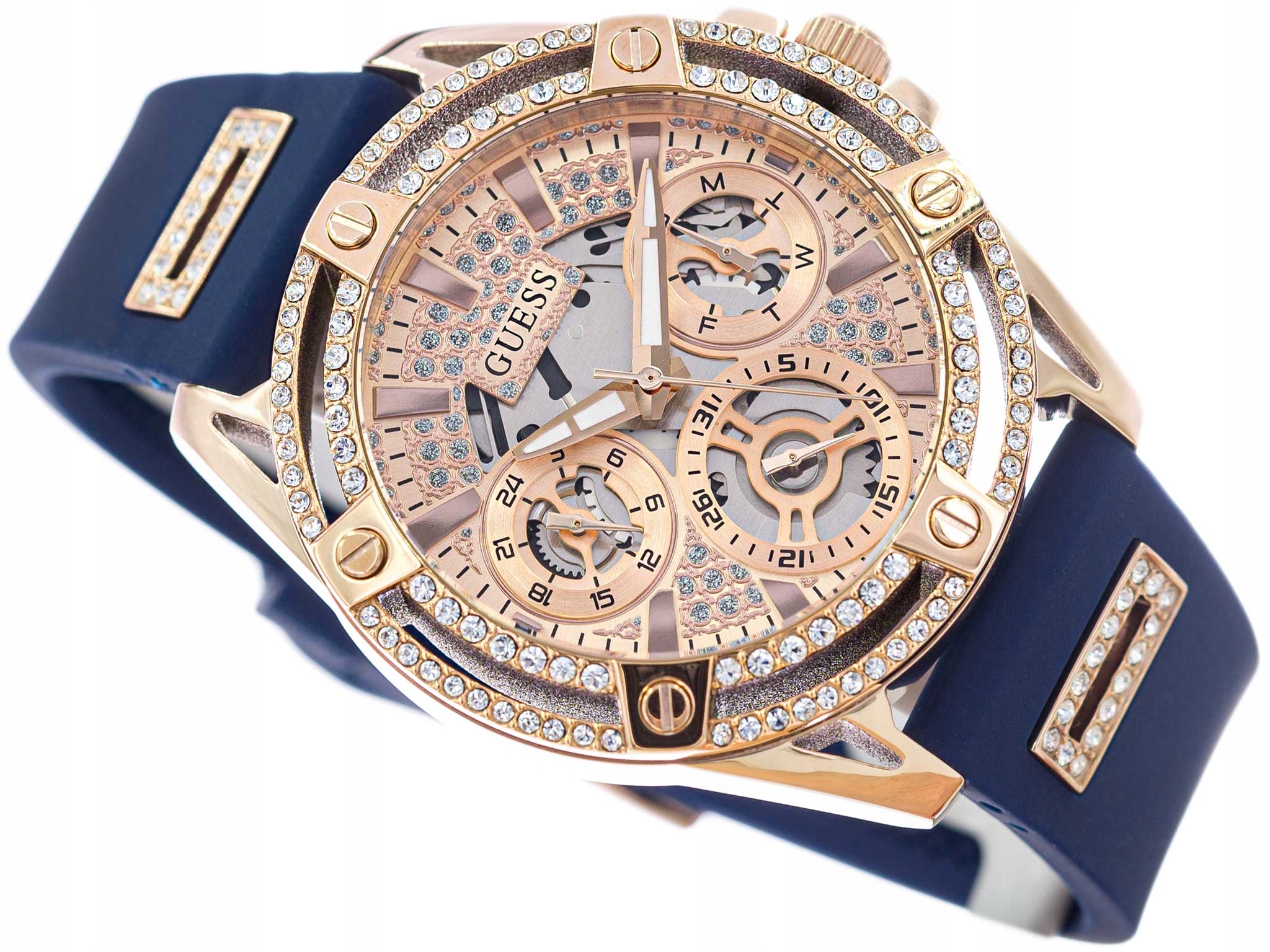 DAMSKI ZEGAREK GUESS GW0536L5 QUEEN CYRKONIE DATA Rodzaj analogowe