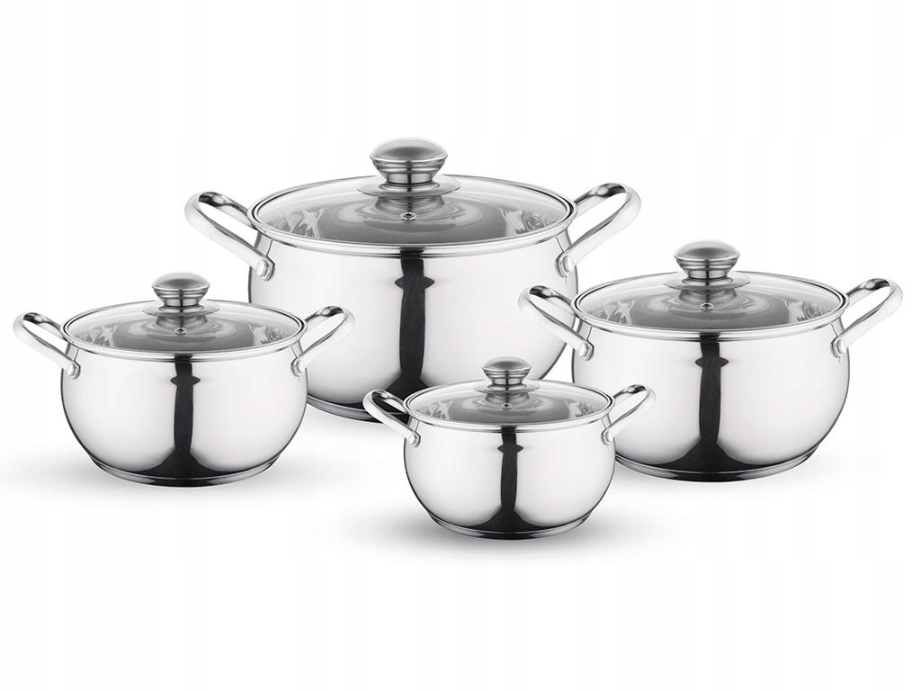 GARNKI NIERDZEWNE ZESTAW KOMPLET GARNKÓW FLORINA MARON 8 EL.