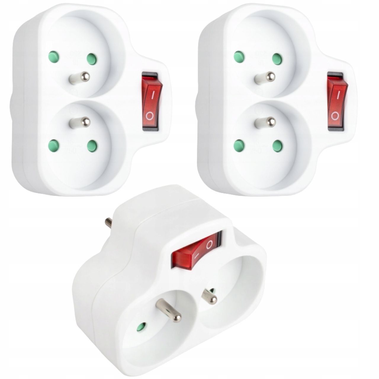 

Zestaw 3szt Rozgałęźników z Wyłącznikiem R-270P