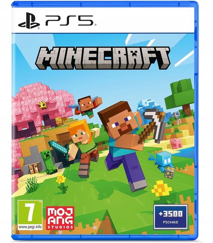 Minecraft 3500 Tokenów Polska Wersja PS5 Płyta Playstation 5 Gra Box Nowa