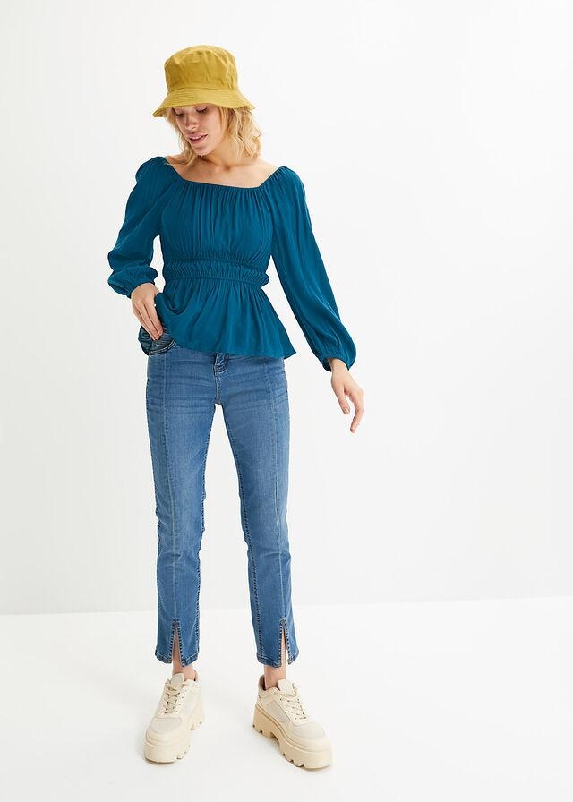 RAINBOW BLUZKA Z DEKOLTEM CARMEN__44 Dekolt odkryte ramiona (carmen)