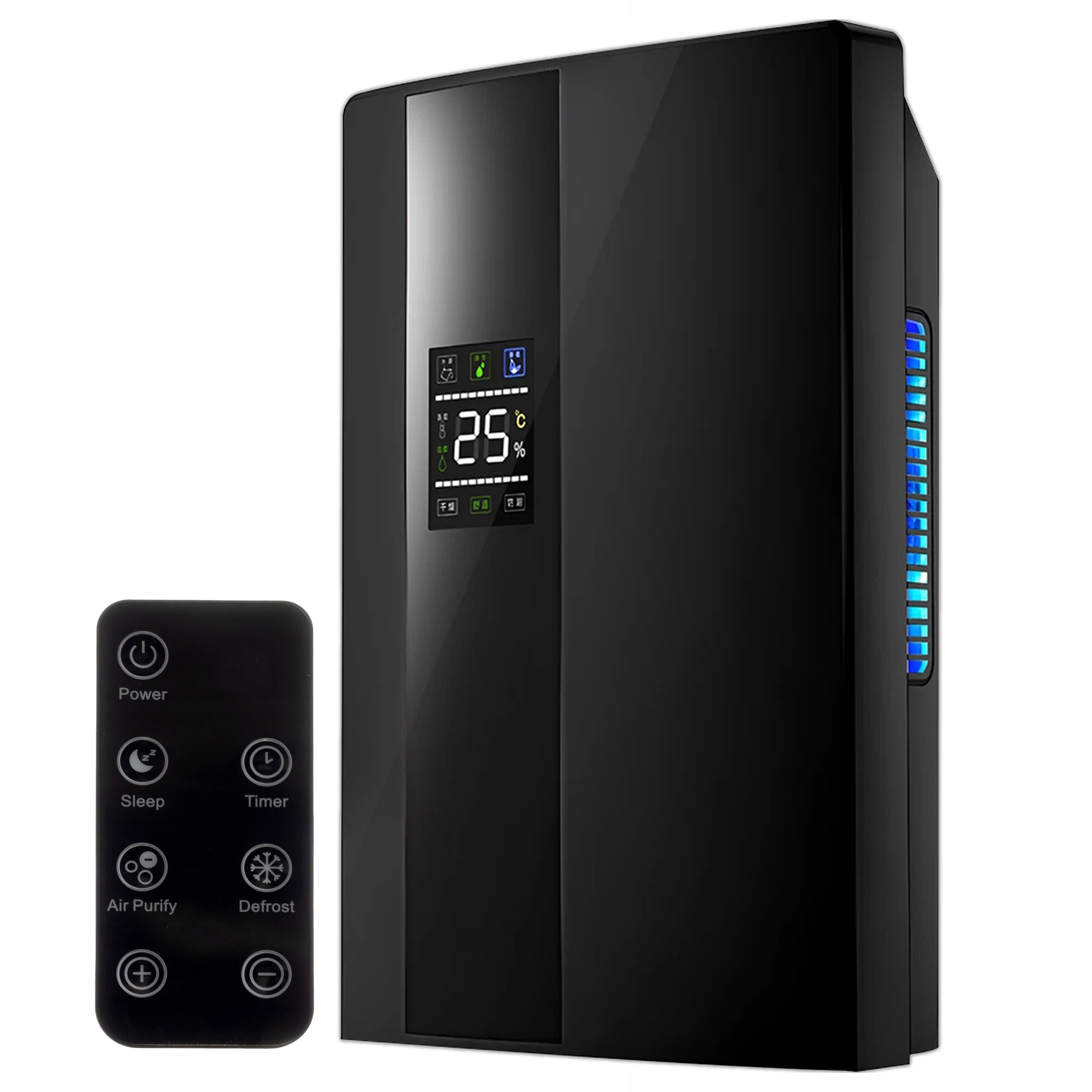 Odvlhčovač Vzduchu Pohlcovač Vlhkosti 90 W Uv Čistička TiO2 LCD Pilot