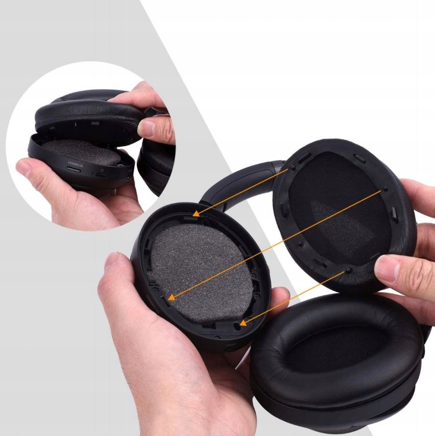 NAUSZNIKI PADY GĄBKI PODUSZKI DO Sony WH-1000XM3 *NAJWYŻSZA JAKOŚĆ* Marka inna