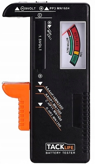 

Tester baterii uniwersalny Aaa Aa 9V poręczny Fv