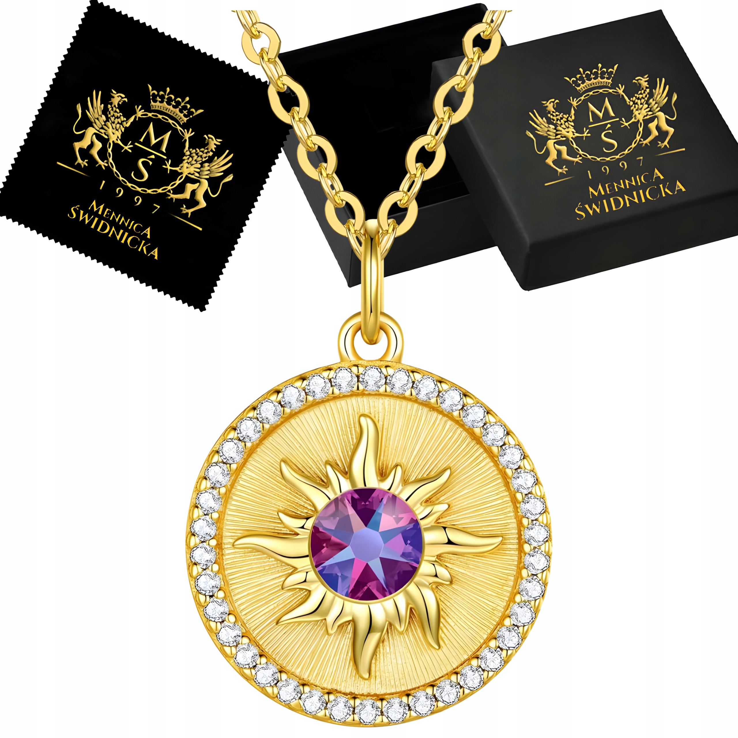 Náhrdelník Zlatý Řetízek s přívěskem Stříbro Gravírování Dárek k narozeninám