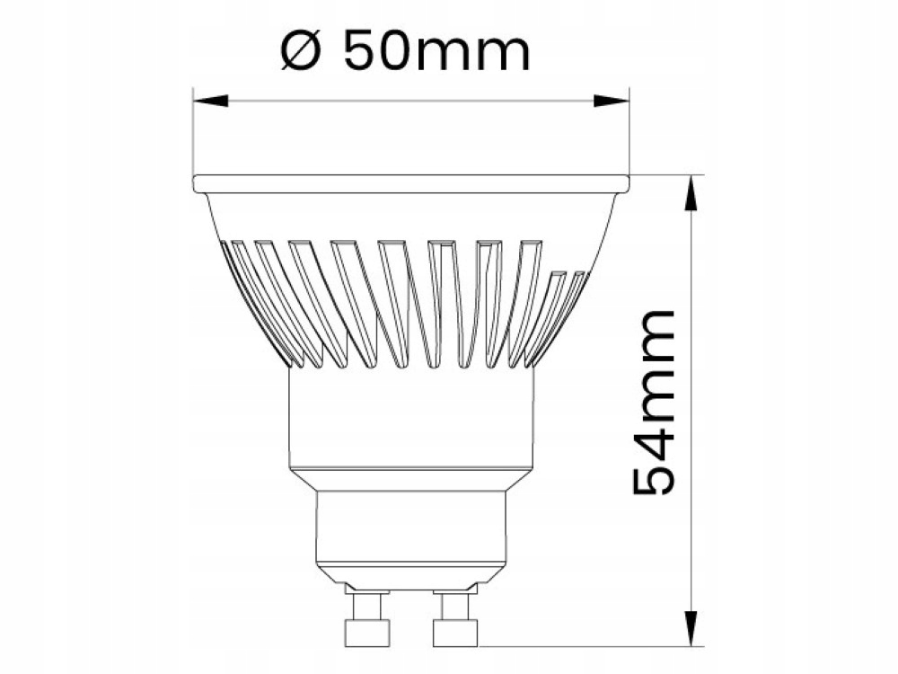 INQ LR090CW LED Profi GU10 6000K zimna 7W 560lm soczewka Kod producenta LR090CW
