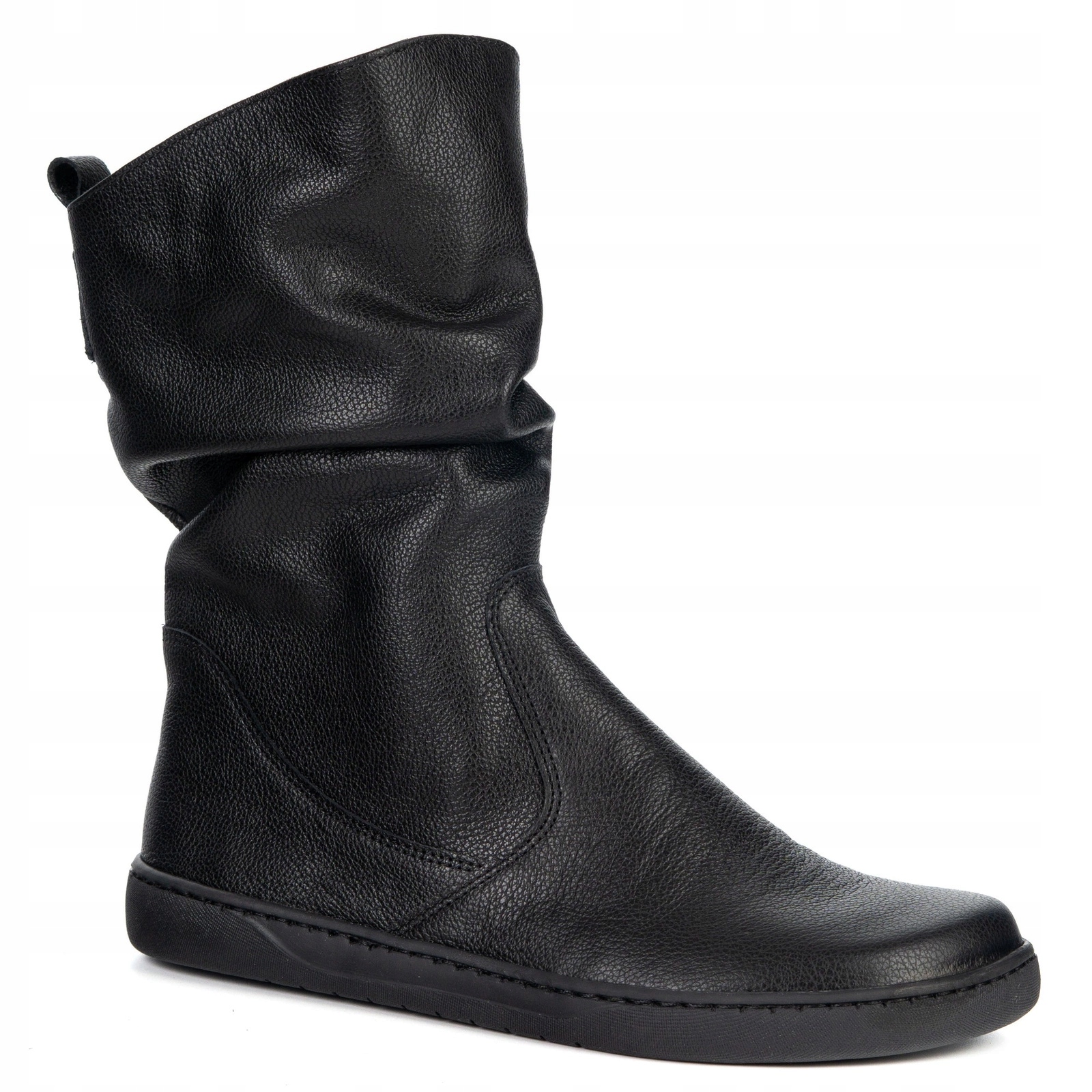 Dámské kotníkové boty barefoot boty Freja polské, černé lícové, velikost 36