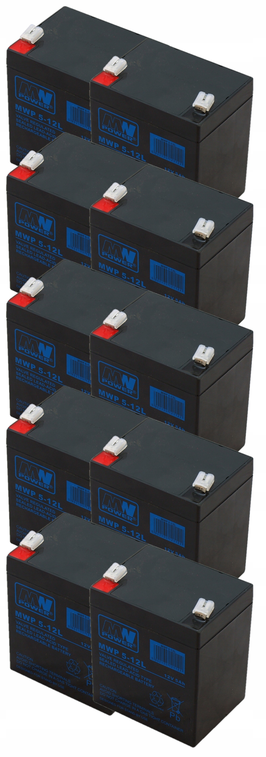 APCRBC118 RBC 118 ZESTAW AKUMULATORÓW PAKIET BATERII UPS APC 10x MWP 5-12