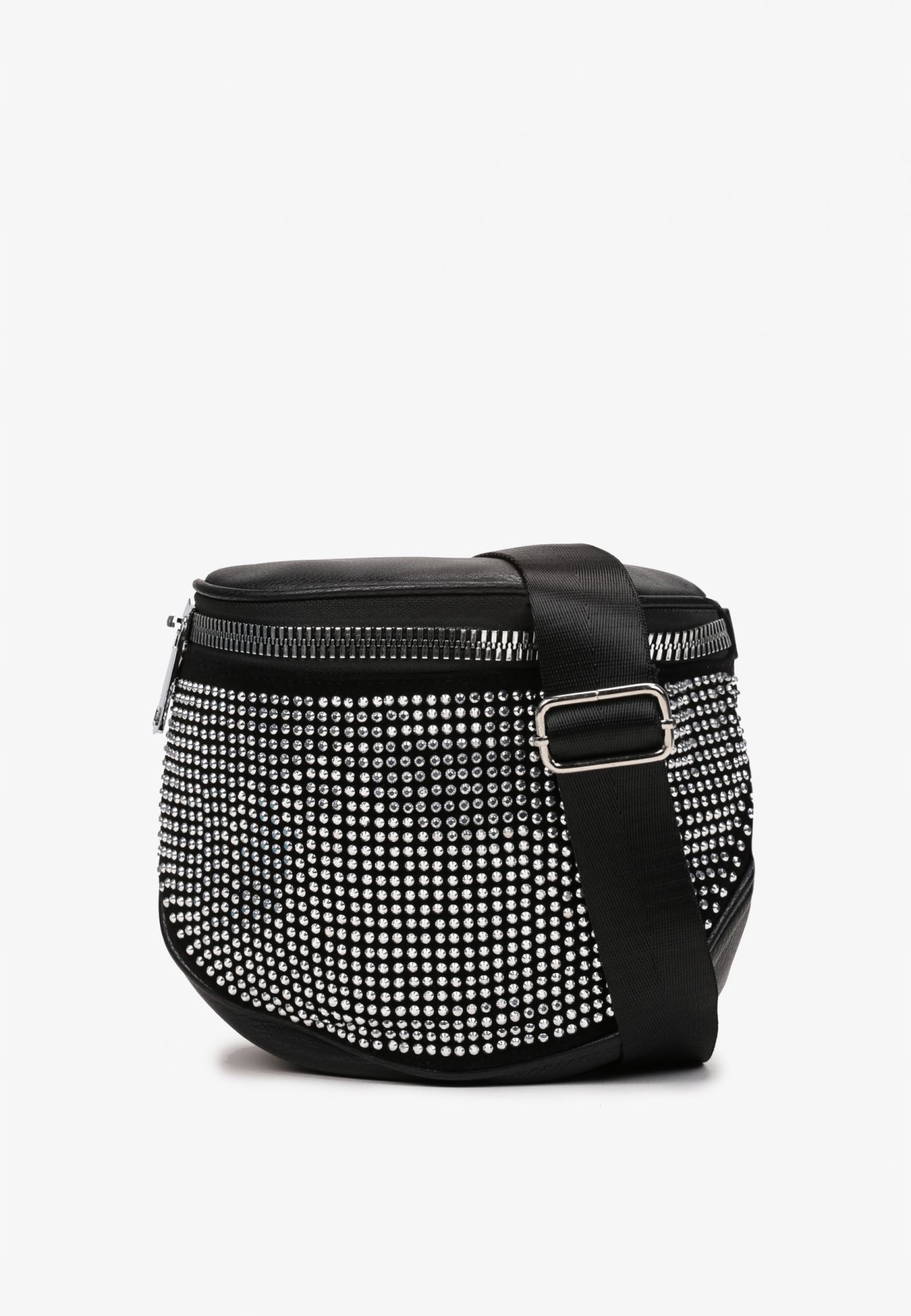 

Born2Be Czarno-Srebrna Torebka Unisize Na ramię