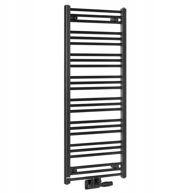 Bruckner Albrecht radiátor 500x1250 mm stredové pripojenie čierny mat