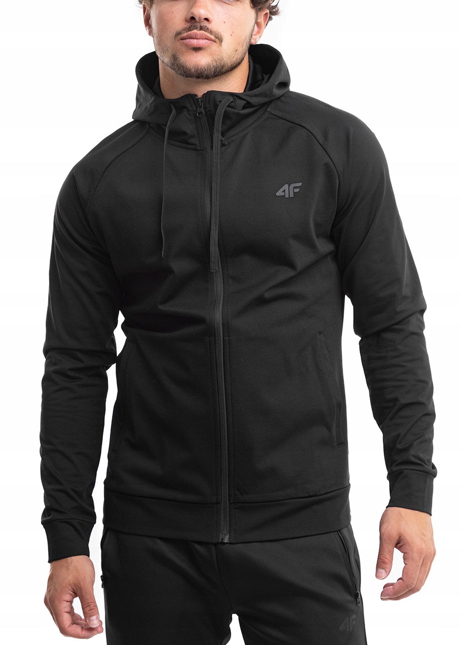 Pánská Mikina S Kapucí 4F na zip, sportovní tepláková souprava, vel XXL