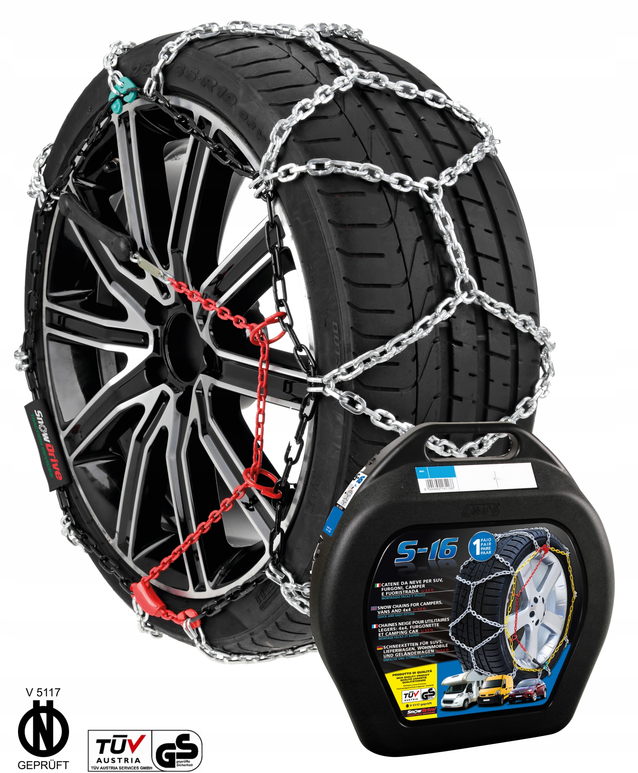 Snehové reťaze Snowdrive 275/55-17 235/65-18 255/50-19 255/45-20 a iné