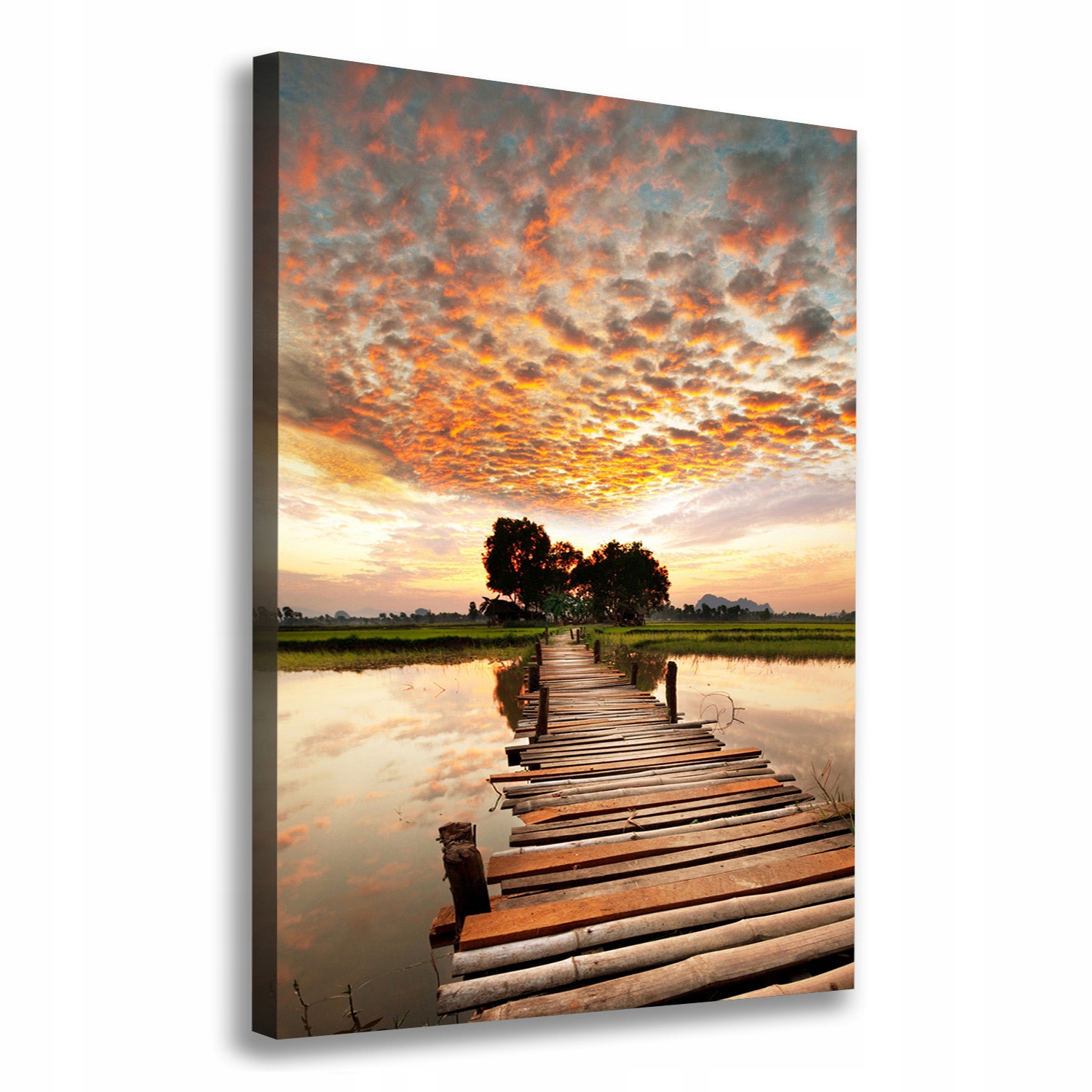 

Foto obraz na płótnie Drewniany most 70x100 cm