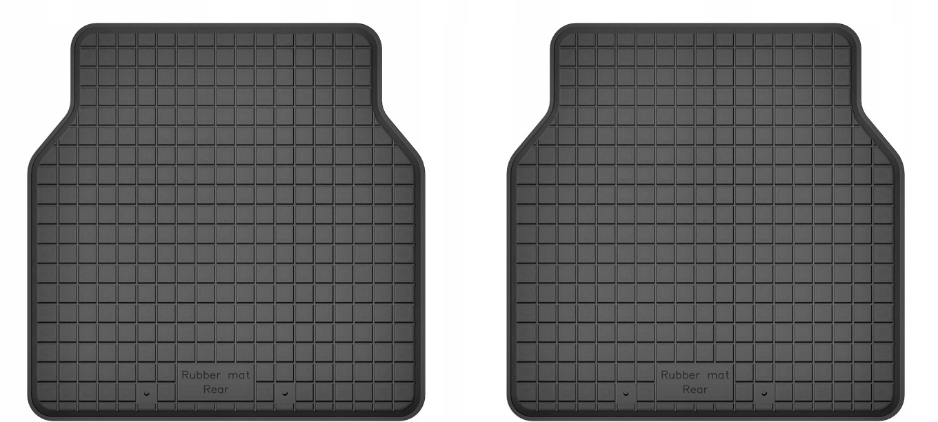 Dywaniki gumowe korytkowe na tył tylne 2 szt.