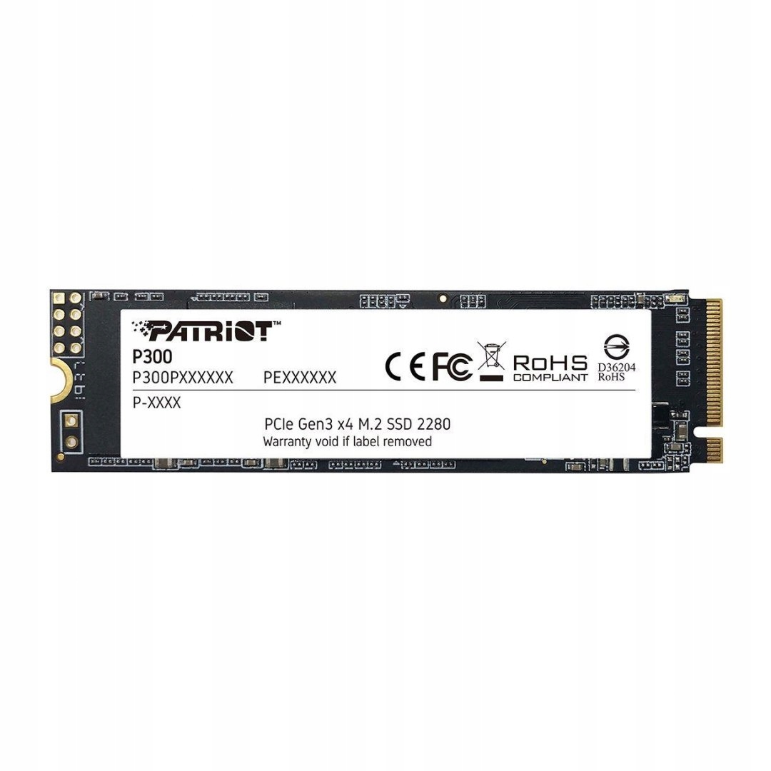 Dysk Ssd Patriot P300 256GB M.2 2280 PCIe NVMe (1700/1100 MB/s)