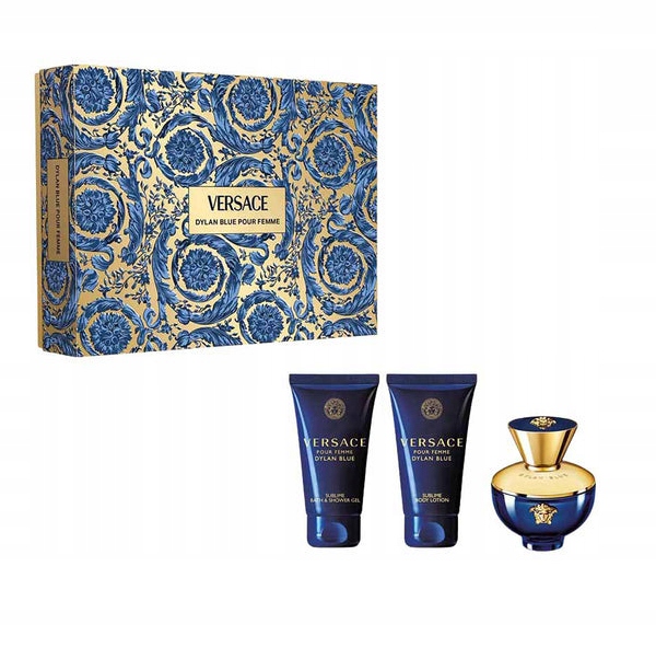 Versace Dylan Blue Pour Femme parfémovaná voda 50 ml tělové mléko 50 ml sprchový gel 50 ml