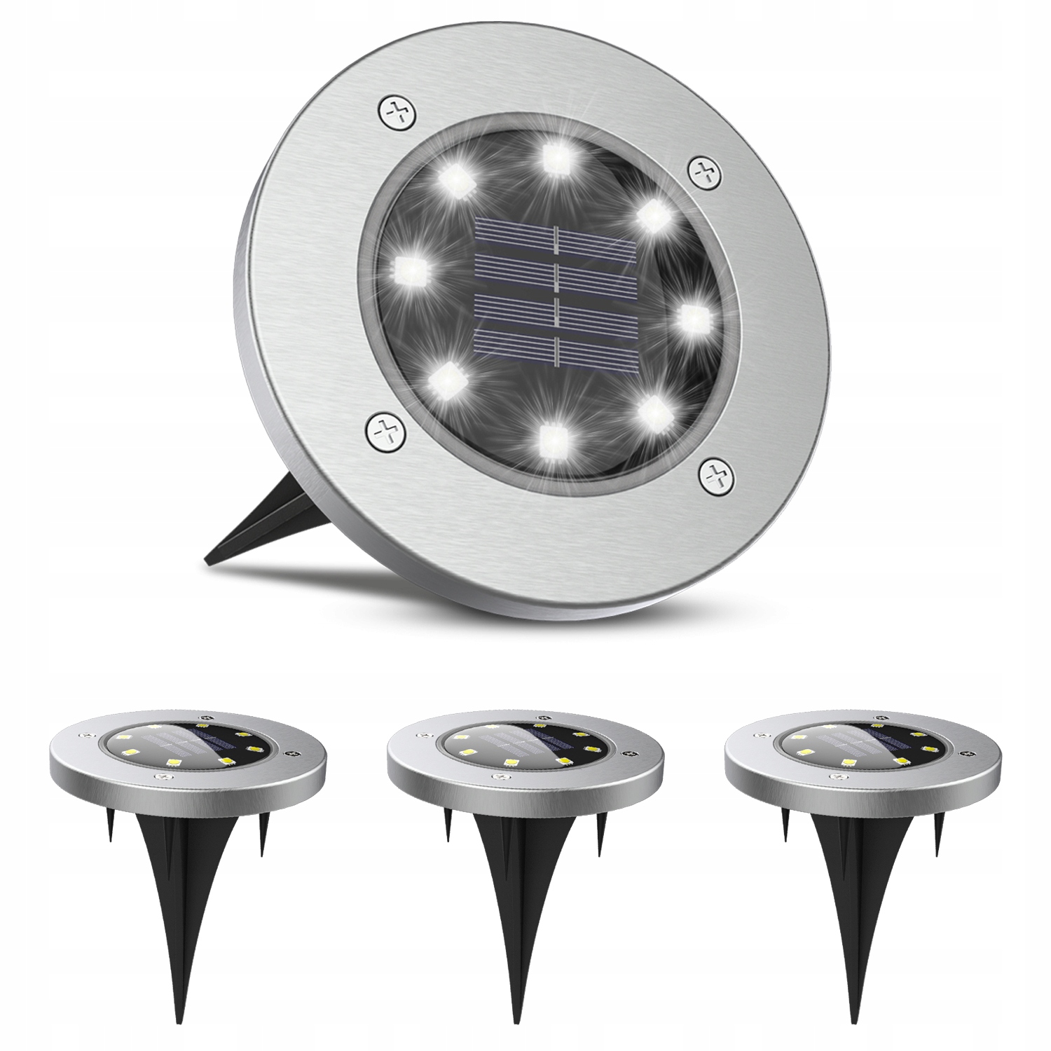 

Lampa Solarna Led Ogrodowa Solarne Lampki 4 szt