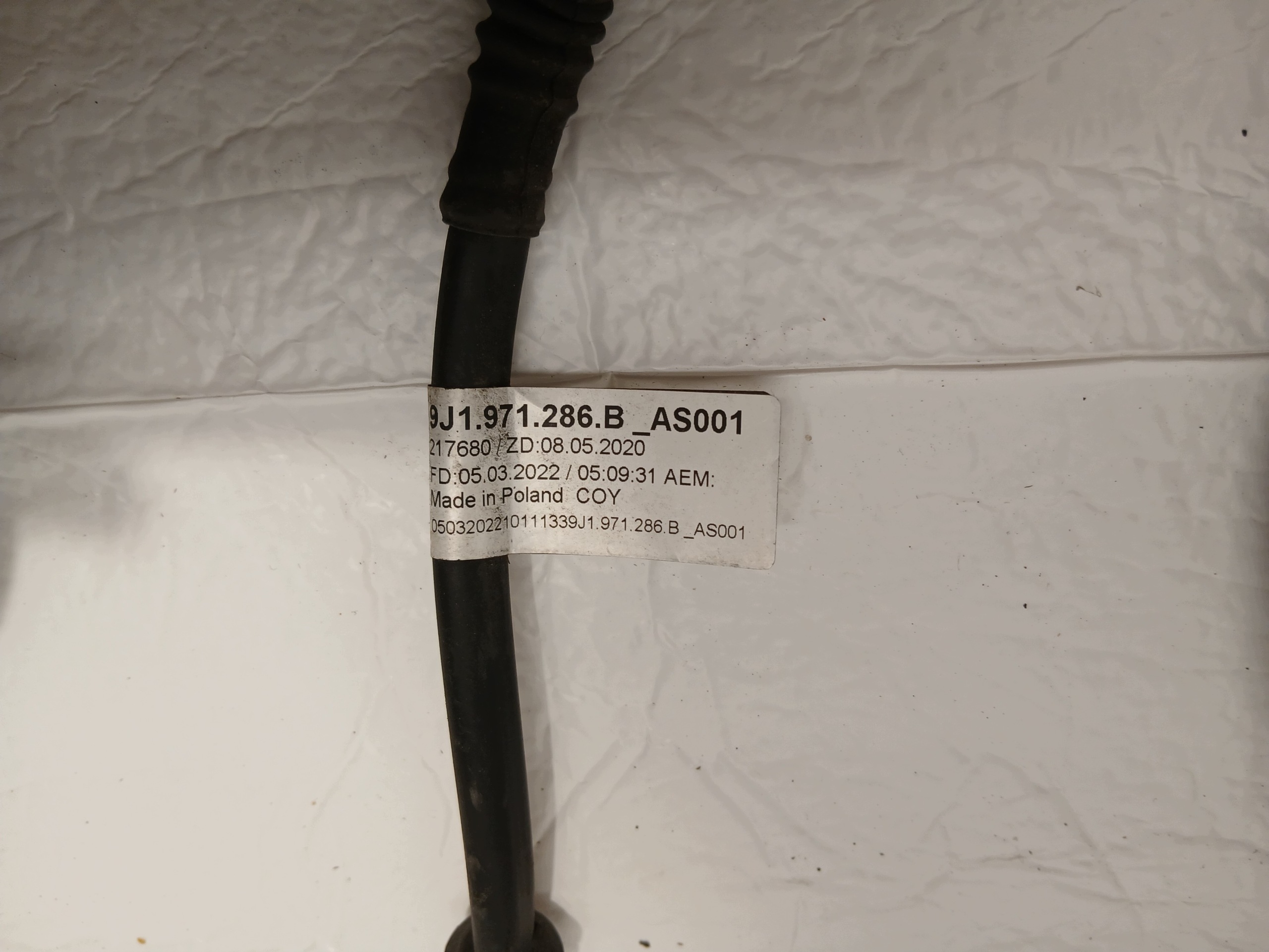 PORSCHE TAYCAN bundle electric brake left rear part 9J1971286B