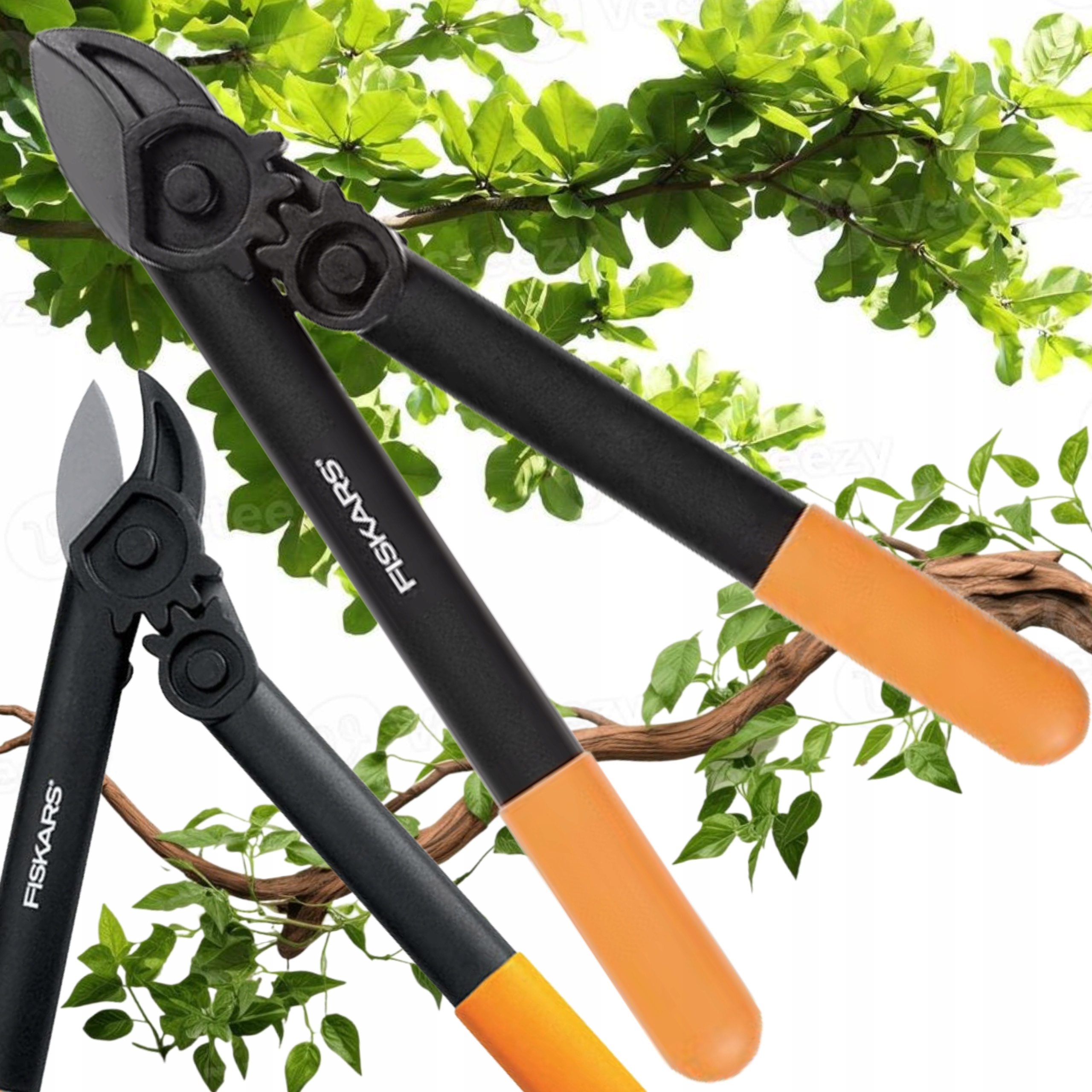 Fiskars L31 Powergear Zahradní nůžky Kovadlový Na Suché Větve 35 MM Zahradní