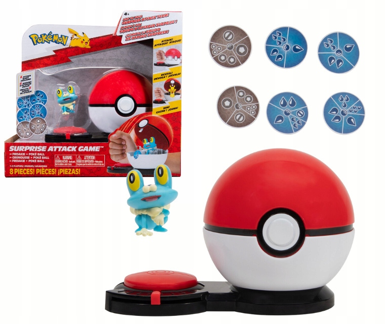 Gra Pokemon Surprise Attack Froakie Poke Ball