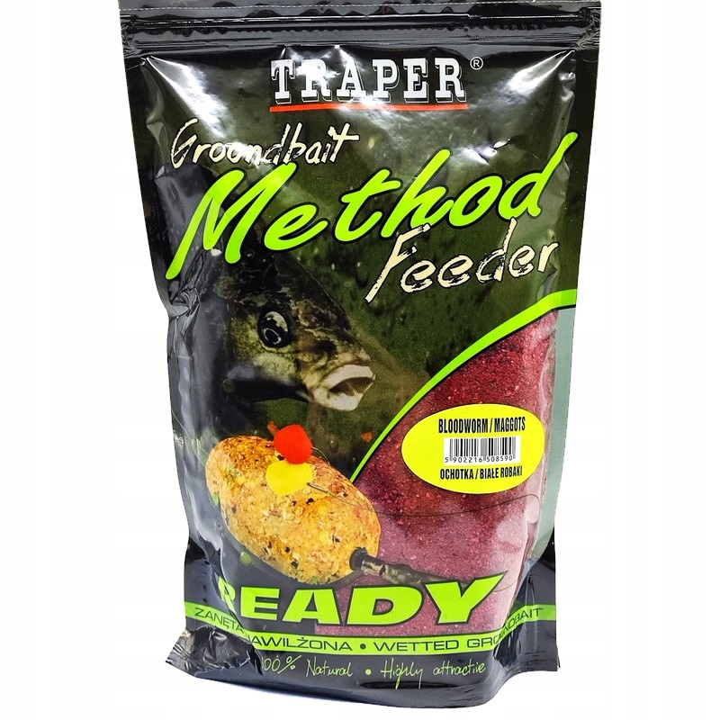 Zanęta Traper Method Feeder Ready Ochotka/Białe robaki 750g