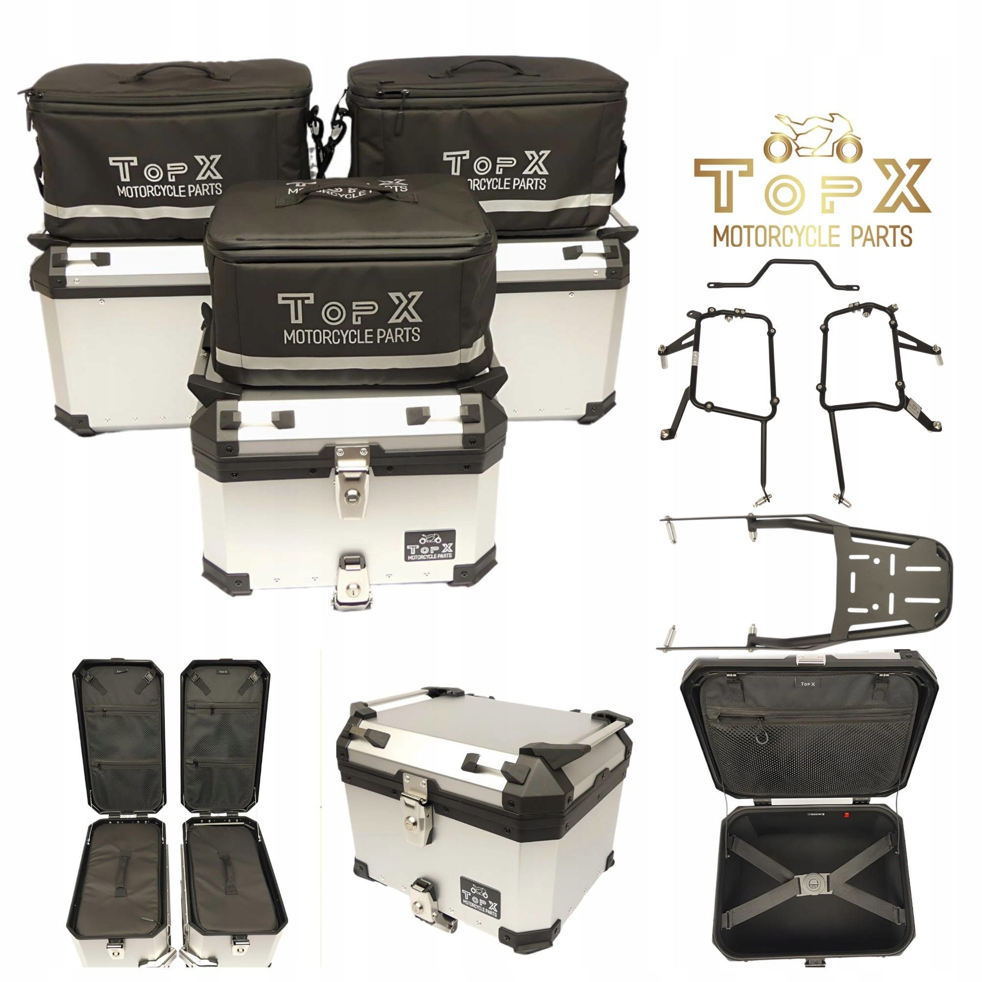 Yamaha Tenere 700 19+ Sada kufrů Boční Aluminiové rámy Tašky