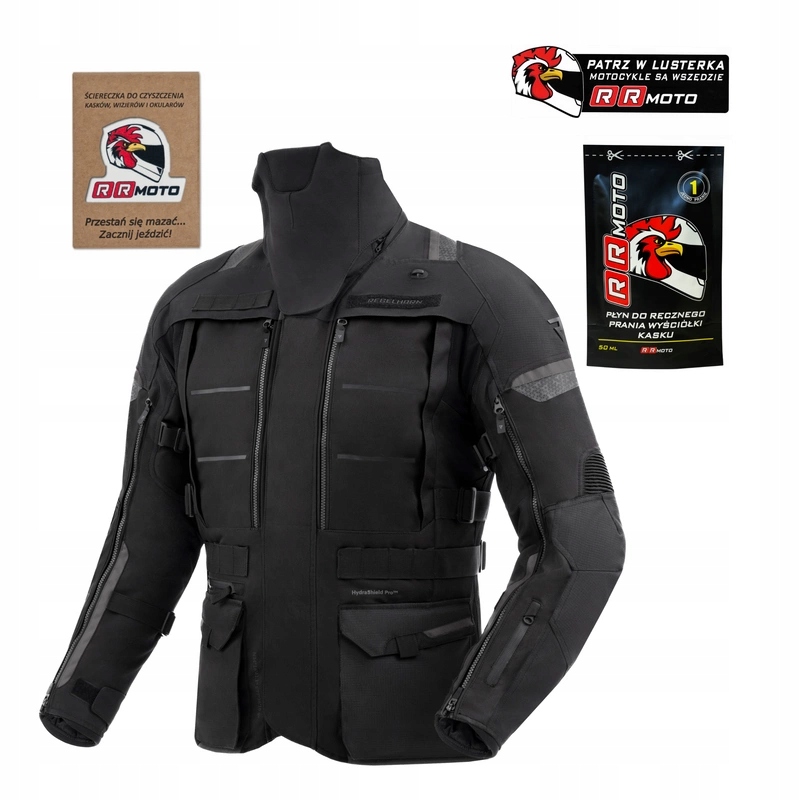 Textilná motocyklová bunda Rebelhorn Cubby V Black čierna Darčeky