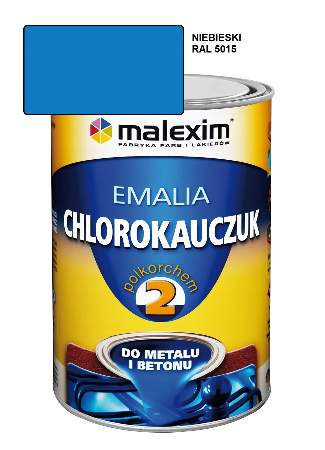 Emalia chlorokaučuk 5L Modrá Ral 5015