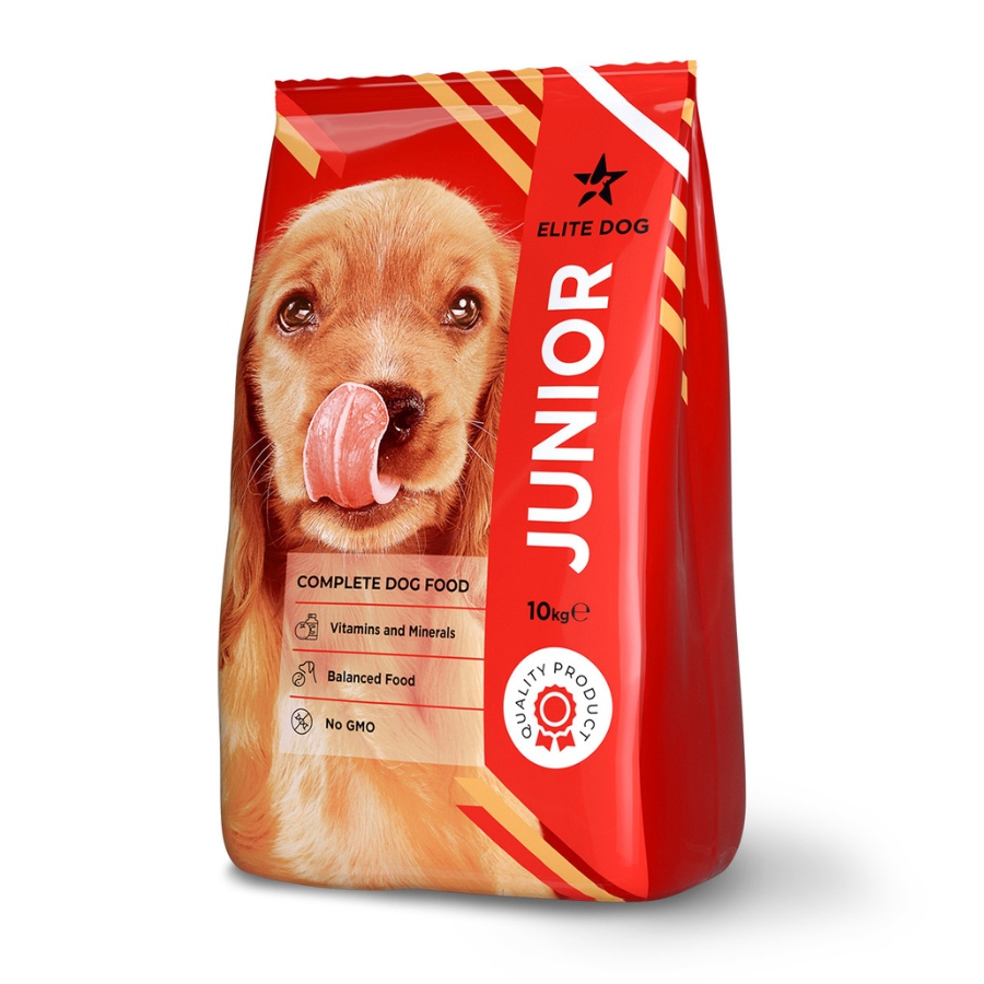 Levně Elite Dog Junior krmivo pro štěňata, maso, zelenina, vitamíny 12 kg