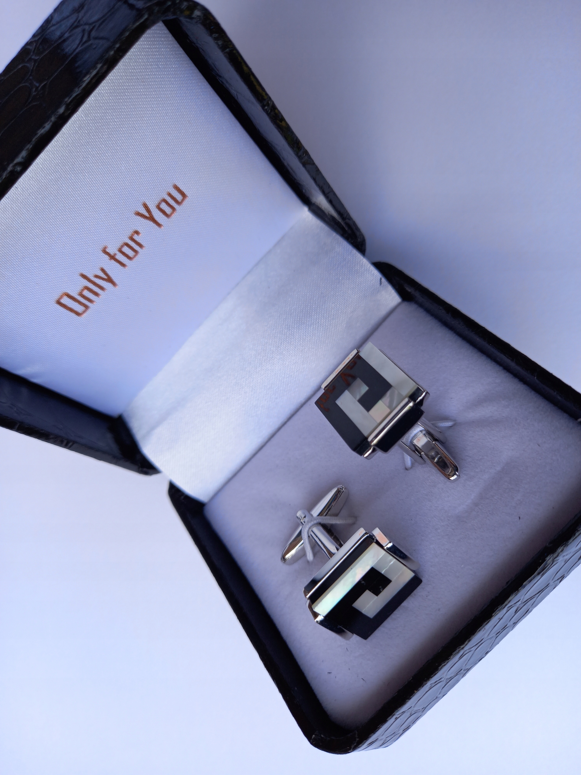 Perlové manžetové knoflíčky pro ženicha