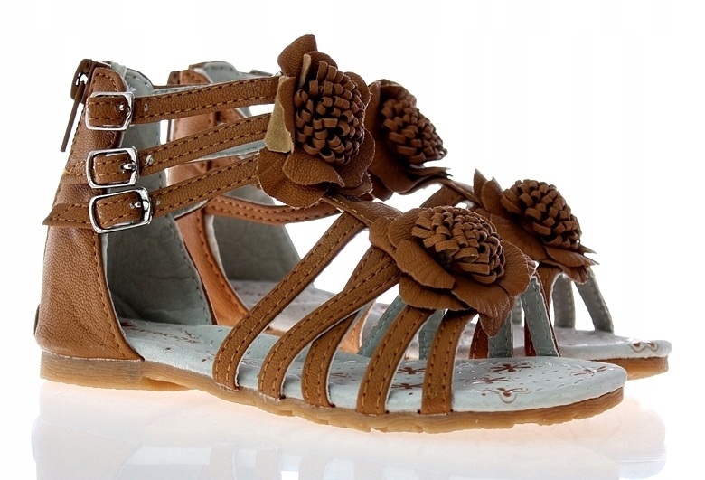 

Sandały Buty Sandałki Zamek Kwiatki 5441 roz. 23