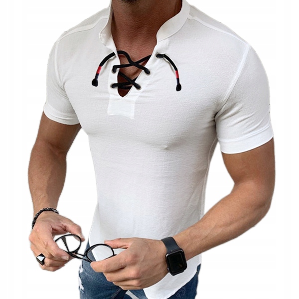 

Koszula Męska Casual Stójka Codzienna Gładka New