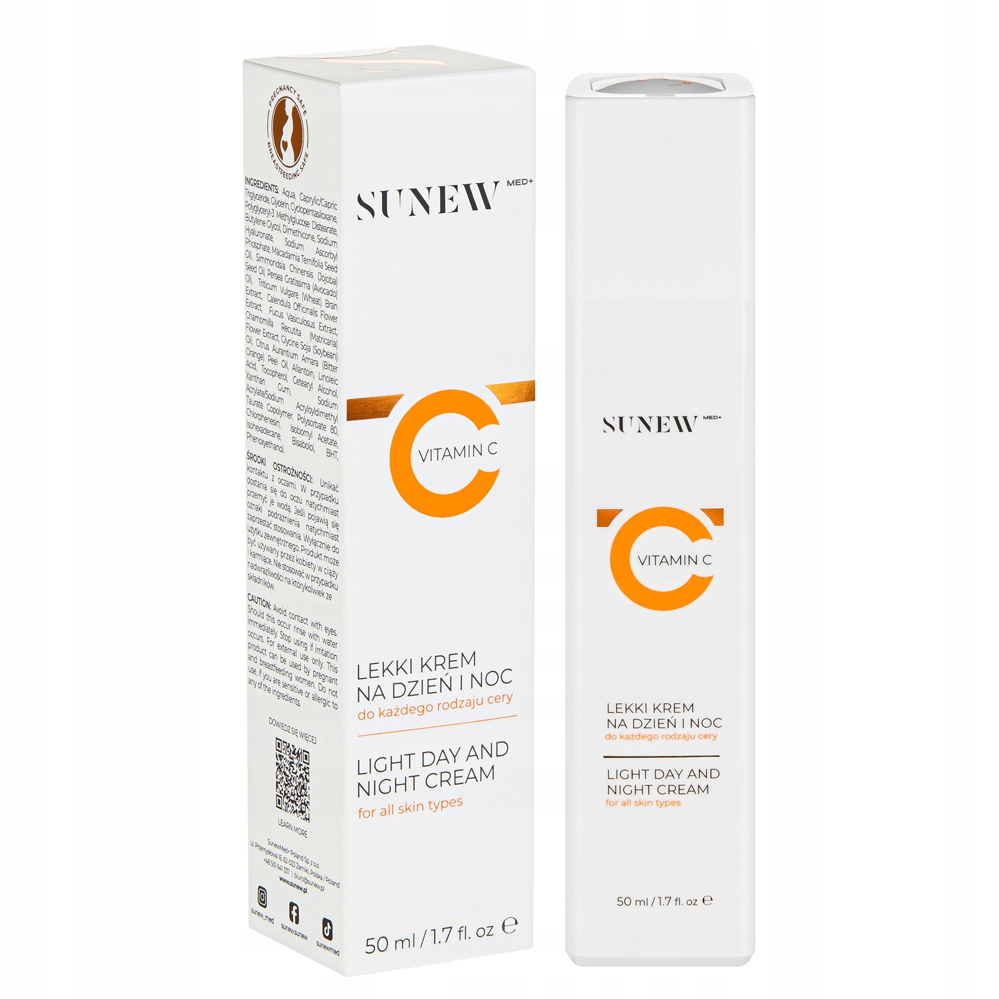 Sunew med lekki krem na dzień i noc z Vit C 50 ml