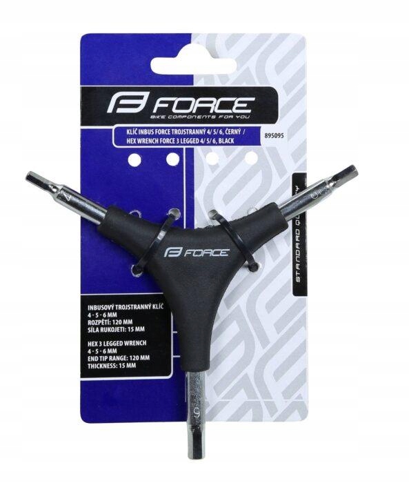 KLUCZ IMBUSOWY FORCE 3 ŁAPY 4/5/6 Marka Force