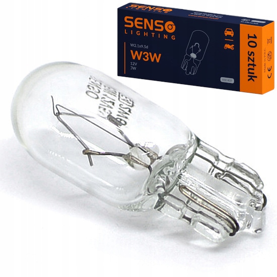 Żarówka Postojówka Senso W3W 12V 3W Homologacja E4
