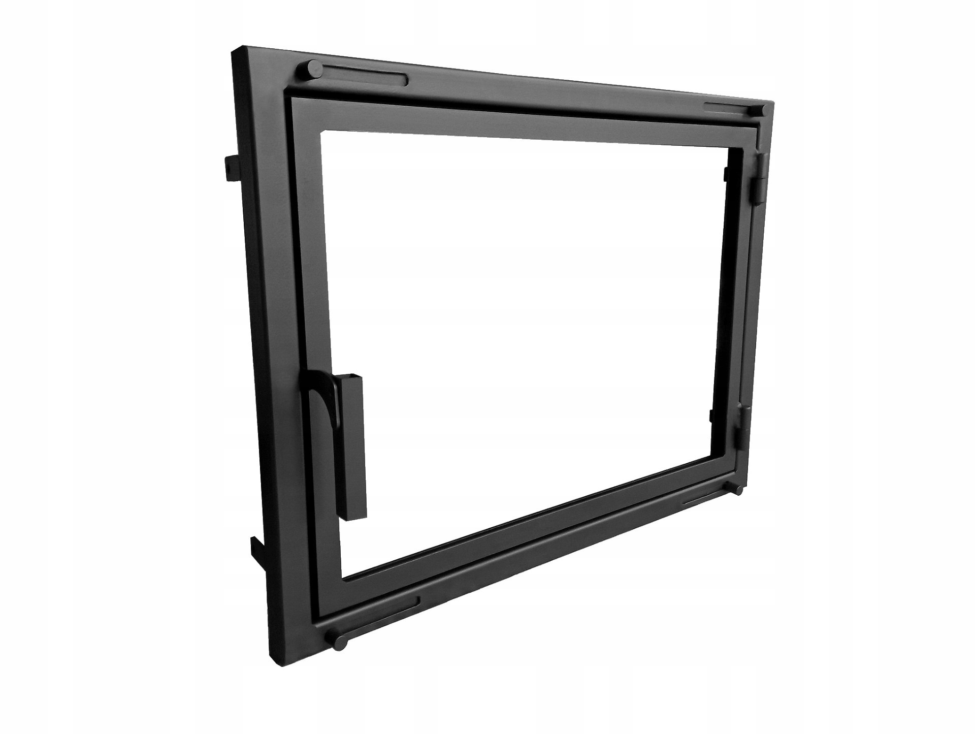 Dvířka rámeček do krbu pro kamna šířka 75 cm výška 45 cm 75 x 45 cm x 6 cm pravá