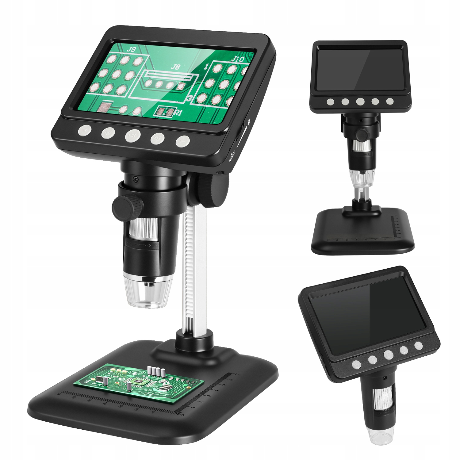 8xLED 4,3" Digitální Mikroskop Se Zvětšením Hd Obrazovka 1000x 2MP