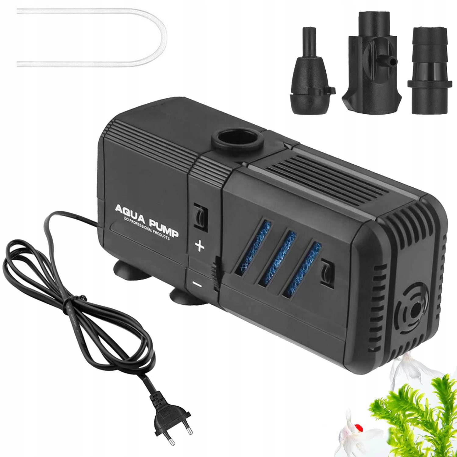 Levně Vnitřní Filtr Profesionální S Přísavky Pro Akvárium 500L/H 6W