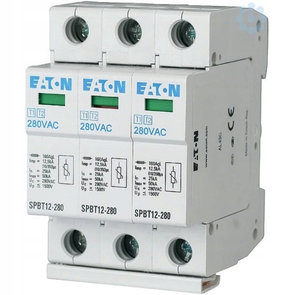 Obmedzovač Prepätia 3P Klasa 1+2 (b+c) Tn-c Uc280V Up1,5kV Eaton SPBT12-28